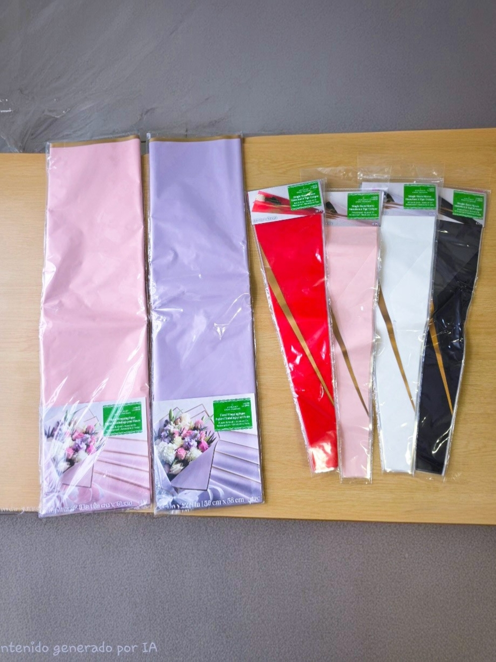 Waterproof Floral papers (pack 6)